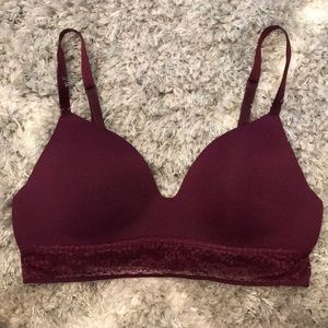 Victoria’s Secret wireless, lace bottom bra